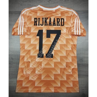 [Retro] - เสื้อฟุตบอล ย้อนยุค Holland Netherland Home ฮอลแลนด์ เนเธอร์แลนด์ เหย้า ชุดแชมป์ Euro ยูโร 1988 พร้อมเบอร์ชื่อ