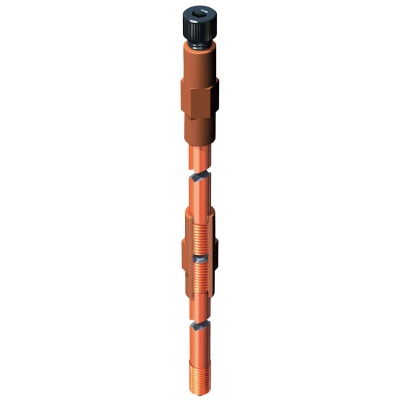 Ground Rod ,แท่งกราวด์ทองแดง,หลักเสาดิน,ระบบสายดิน,ตัวนำล่อฟ้าลงดิน,อุปกรณ์ล่อฟ้า