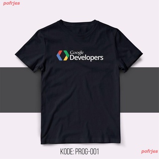 แขนสั้นพิมNew Google Dev Developer T-Shirt - Android  เสื้อยืด ดพิมพ์ลาย เสื้อยืดผ้าฝ้าย คอกลม cotton ความนิยม sale Unis