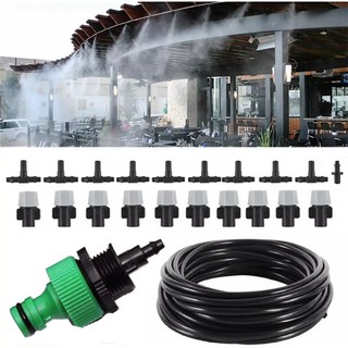 อุปกรณ์สปริงเกอร์ ชุดรดน้ำสวนต้นไม้ สายฉีดน้ำยาว 10 เมตร Water Hose and Water Tap Adapter Set