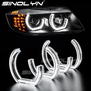 แหวนไฟ Led 3D Dtm Lci M4 สไตล์สําหรับรถ Bmw E90 E92 F30 F31 E60 E82 M5 สีขาว