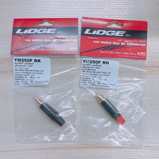 ปลั๊ก RCA สำหรับเข้าสาย ยี่ห้อ Lidge ของแท้ รุ่น YM250F จำนวน1คู่