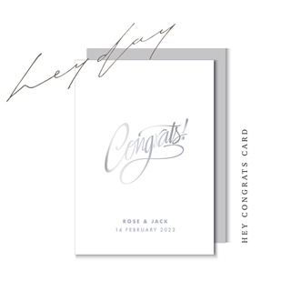 ✨✨HEY! Wedding Congrats Card การ์ดแสดงความยินดีวันแต่งงาน No.2