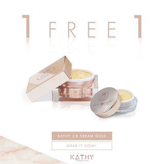 KATHY AMREZ 3B CREAM GOLD&amp;MATTE  แป้งทิ้นสูตรใหม่ แป้งทิ้นกระแต โปร 1 แถม 1 ซื้อ ขนาด 20g ฟรี ขนาด 5g เลือกสูตรได้