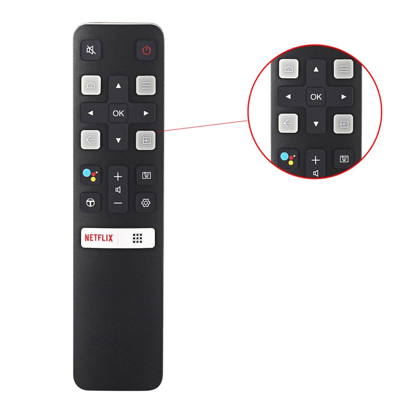 RC802V FMR1 เปลี่ยนรีโมทคอนโทรล fit สําหรับ TCL TV พร้อม Netflix 32S6500 32S6800 43P8 43S6500 55P8M 