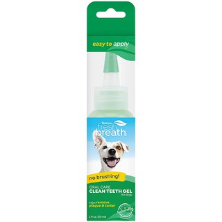 ราคาTropiclean Fresh Breath Teeth Gel (Oral care) เจลขจัดคราบหินปูน ทำความสะอาดช่องปากสุนัข ป้องกันฟันผุ ลดกลิ่นปาก (2 Oz)