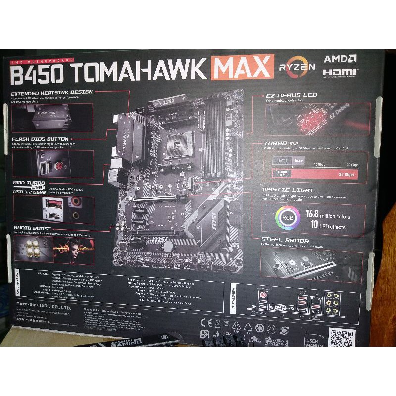 B450 MSI Tomahawk Max