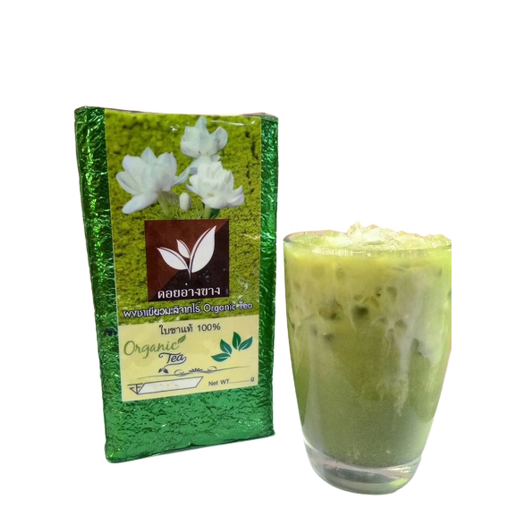 ผงชาเขียวมะลิ ขนาด 500 กรัม Jasmine Tea ผงชาเขียวดอกมะลิป่น ชาคุณภาพ มาตรฐาน อย คัดสรรชาจากดอยพี้นที่เชียงใหม่ ราคาม