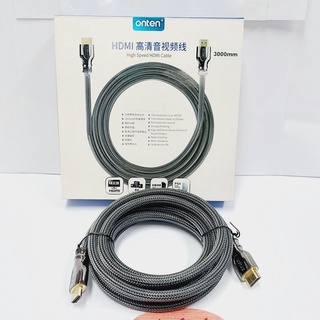 สาย HDMI ONTEN เวอร์ชั่น2.0 ยาว 3 เมตร Support 4K x 2K special gold-plated braided wire OTN-8307-3(ออกใบกำกับภาษีได้)