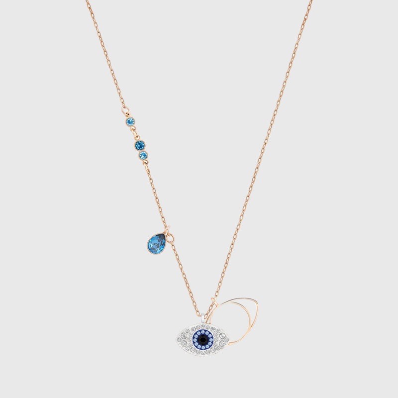 Swarovski symbolic evil eye pendant