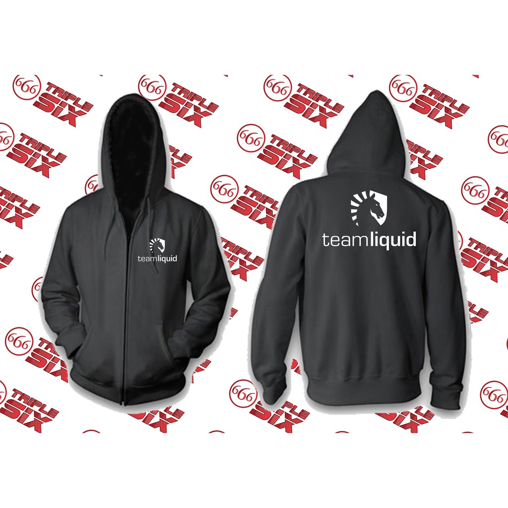 Esports Team Liquid Gaming Zipper Hoodie Jacket - PUBG Fortnite DotA2