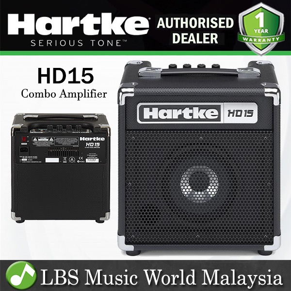 Hartke HD15 15 วัตต์เบสกีตาร์คอมโบลําโพงเครื่องขยายเสียงแอมป์ (HD 15)