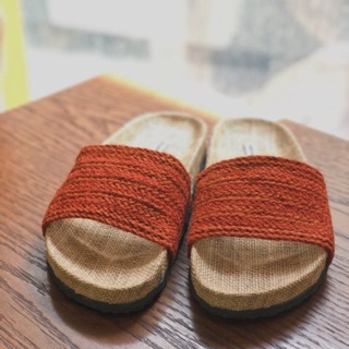 รองเท้าแตะเชือกสาน งานแฮนด์เมดที่ขายดี้ดี Jute sack sandals handmade