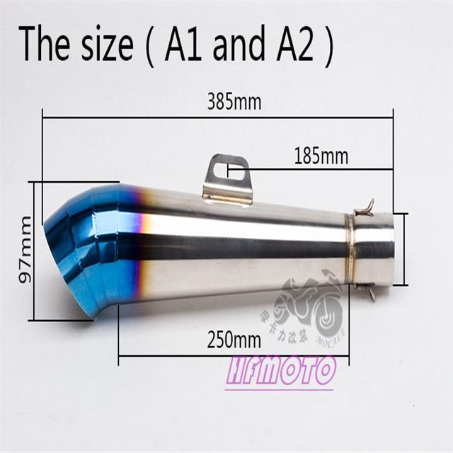 007Moto ท่อไอเสียรถจักรยานยนต์ดัดแปลง ZX6R CBR650 R - รูปที่ 4