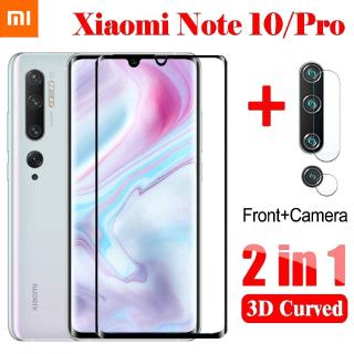 2 in 1 xiaomi 9 pro cc 9 note 10 pro ฟิล์มกระจกกันรอย+เลนส์กล้อง