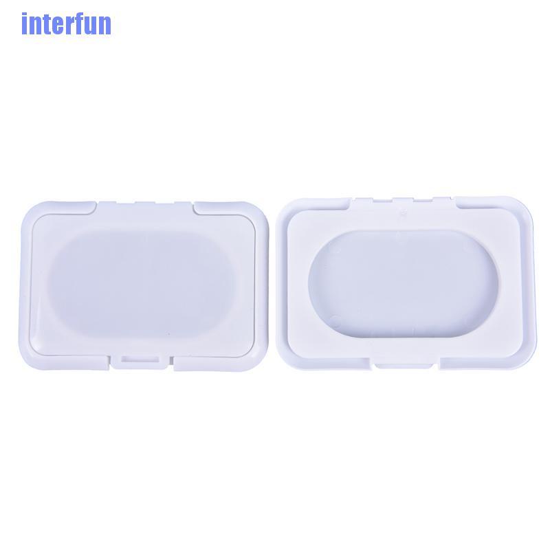 (Interfun) กล่องผ้าเช็ดทําความสะอาด แบบเปียก ใช้ซ้ําได้ 10 ชิ้น