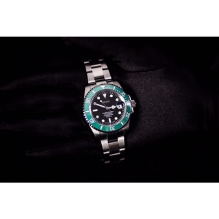 พร้อมส่ง : นาฬิกา Seiko Modify Submariner styles 41 mm. สาย Oyster หน้าปัด Star Buck 🟢⚫️