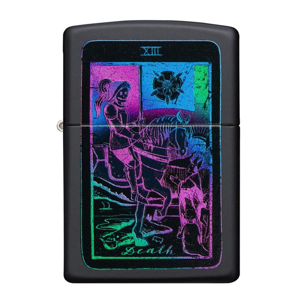 Zippo ไฟแช็กรุ่น 49698 Black Light Tarot Card ของแท้ รับประกันตลอดชีิวิต นำเข้าและจำหน่ายโดยตัวแทนจำหน่าย
