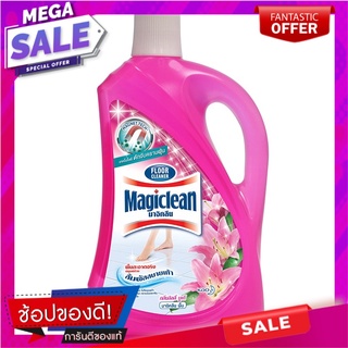 มาจิคลีนน้ำยาทำความสะอาดพื้นสีชมพู 1.8ลิตร Magiclean Floor Cleaner Pink 1.8L.