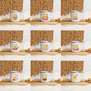แก้วมัก ลายการ์ตูนหมีพูห์ สําหรับใส่กาแฟ นม โกโก้ ช็อคโกแลต
