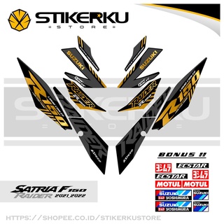 สติกเกอร์ ลาย Suzuki RIDER 150 R150 SATRIA F 150 2021-2022 SATRIA FU Striped R 150 พร้อมส่ง RIDER FI R 150 RIDER EDITION Stickerku