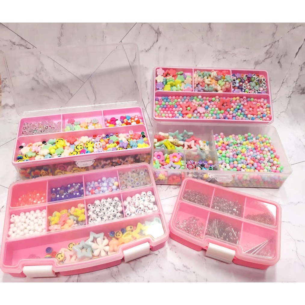 BOX กล่องพลาสติก ใส่อะไหล่ ใส่ลูกปัด เก็บของ