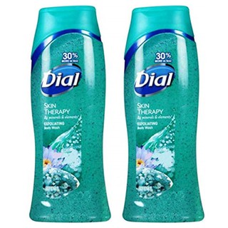 Dial Skin Therapy Smooth Renewal Exfoliating Body Wash With 84 Minerals 473ml. (2ขวด) ไดอัล สบู่เหลวอาบน้ำ