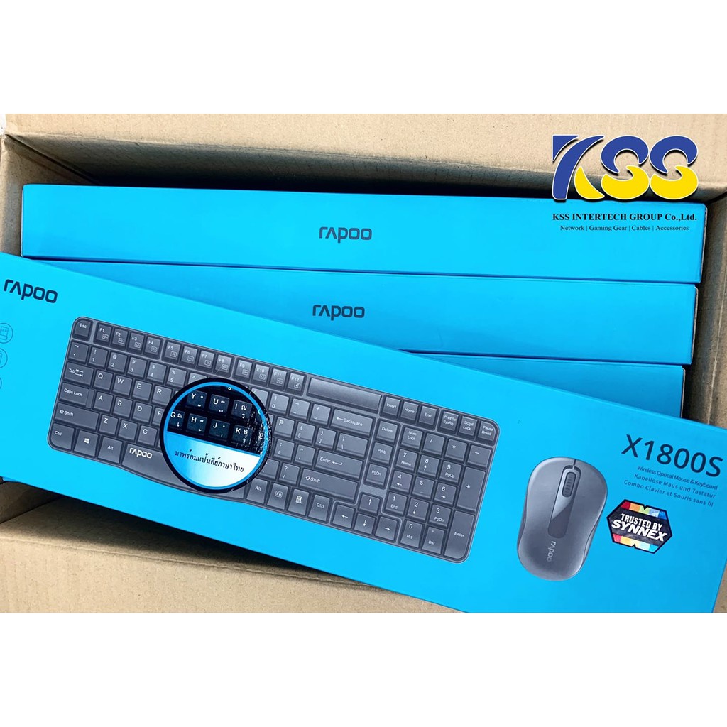 ac Rapoo X1800S Keyboard &amp; Mouse Combo Set Wireless