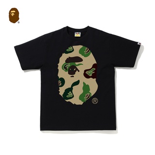 เสื้อยืดโอเวอร์ไซส์ใหม่ เสื้อยืดแขนสั้น พิมพ์ลายพราง BAPE แฟชั่นฤดูใบไม้ผลิ และฤดูร้อน สําหรับผู้ชาย 110082S-3XL