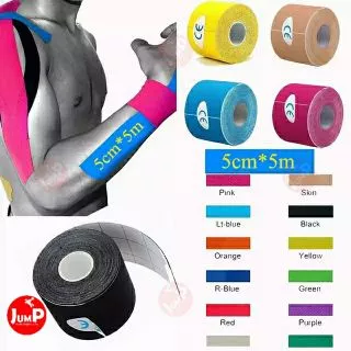 🔥พร้อมส่ง🔥*5cmx5m* Kinesiology Tape Kinesio คิเนสิโอ ไคเนสิโอ เทปผ้าบำบัด เทปพยุงกล้ามเนื้อ