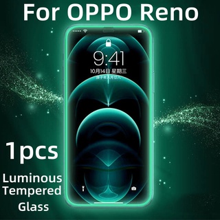 ฟิล์มกระจกนิรภัยกันรอยหน้าจอ เรืองแสง สําหรับ OPPO R15 R15X R17 R19 Reno Z A 2 2Z 3 4 4SE 5 5K 5Z 6 6Z 7 7SE 7 Pro 1 ชิ้น