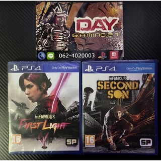 แผ่นเกมส์ Ps4 **&lt;INFAMOUS &lt;Second Son&gt;&lt; First Light&gt;**  สินค้ามือ &lt;1&gt;