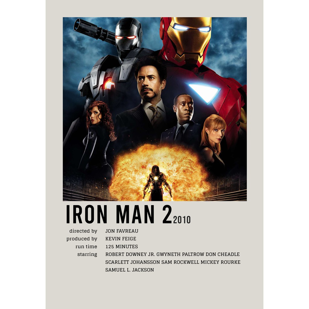 โปสเตอร์ Marvel Movies iron man 2