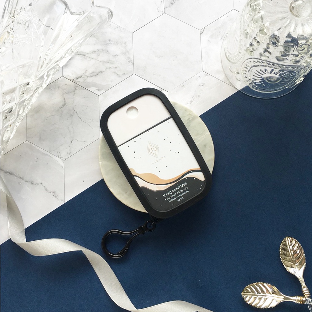 ? สเปรย์แอลกอฮอล์พกพา75% 50 ml เติมได้!! ห้อยคอ ห้อยกระเป๋า  ละมุนผิว รุ่น GALAXY Alcohol Spray 50 ml by NaradaAsia