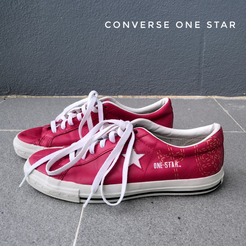 รองเท้า​ Converse​ One​ star​ Leather​ ของแท้​ มือสอง​