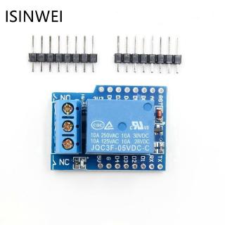 D1 Mini Relay Shield One Channel Wemos D 1 โมดูลรีเลย์ขนาดมินิ Esp 8266 สําหรับเสริมพัฒนาการเด็ก 1 ชุด