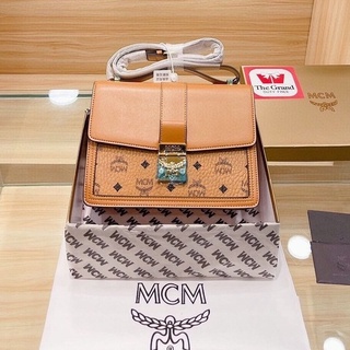 สินค้าใหม่-MCM-กระเป๋าผู้หญิง/กระเป๋าสะพายข้าง/ของแท้100%/พร้อมส่งยิงจริง [ส่งฟรี] กระเป๋าแฟชั่นแบรนด์เนมหวานๆ