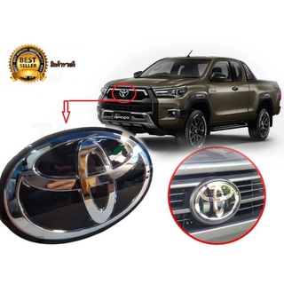 โลโก้ toyota สีดำรถ REVO new fortuner  ปี 2015-2022/  ขนาด 13 x 19 cm สินค้าเทียบงานแท้ใส่ได้ 100%สินค้าดีมีคุณภาพ***