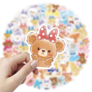 สเตลล่าลูStellaLou ดัฟฟี่  น่ารัก shelliemay gelatoni Duffy &amp; Friends sticker สติกเกอร์กันน้ำรูปแบบที่แตกต่างกัน 50ชิ้น