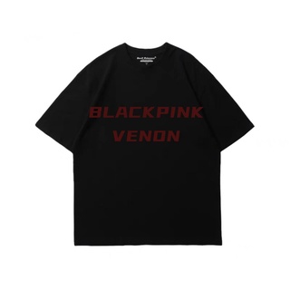 TSHIRTฝ้ายBLACKPINK PINK VENOM Black T-Shirt ใส่ได้ทั้งหญิง ชาย เสื้อยืด ผู้ชาย ผู้หญิง T Shirts แขนสั้น เสื้อยs-5x