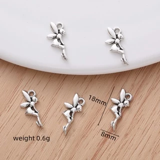 จี้สร้อยคอ สร้อยข้อมือ รูปเอลฟ์ นางฟ้า สไตล์วินเทจ DIY 40 ชิ้น
