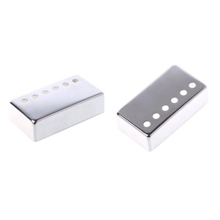 Yin อุปกรณ์เสริมกีตาร์ไฟฟ้า ฝาครอบปิ๊กอัพ 6 หลุม สีเงิน LP Humbucker 50 52 ทองแดง