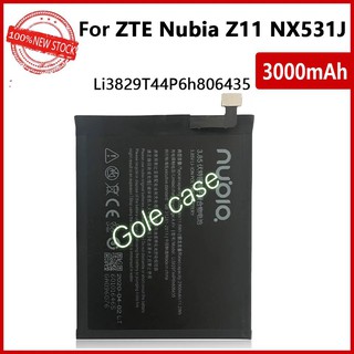 แบตเตอรี่่ แท้ ZTE Nubia Z11 NX531J Li3829T44P6h806435 3000mAh ประกันนาน 3 เดือน