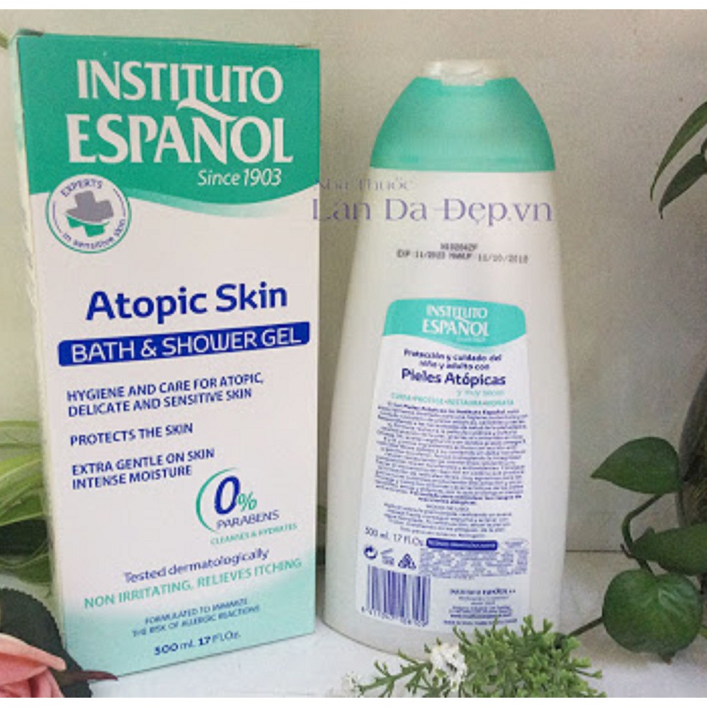 สบู่ผู้ชาย สบู่ก้อน Atopic Skin GEL Bath & Shower Spanish Institute 500 ml