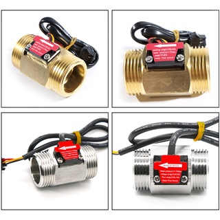 Pop เซนเซอร์วัดการไหลของน้ํา ทองเหลือง 1 เกลียว DC3 5 24V สําหรับเครื่องทําน้ําอุ่น