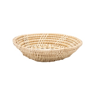 NT446 Bamboo &amp; Rattan Round Tray ถาดกลมเล็ก