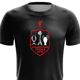 เสื้อยืด ลาย Liverpool FC แบบแห้งเร็ว ไซซ์ XS - 7XL