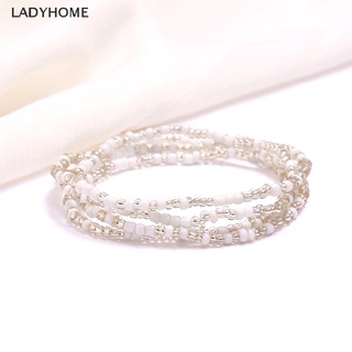 Ladyhome โบฮีเมียน เอวยางยืด โซ่หน้าท้อง แอฟริกัน โซ่ท้อง เอว ลูกปัด โซ่ร่างกาย