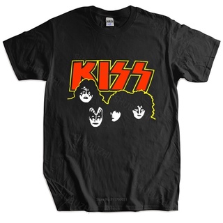 ถูกสุดๆเสื้อยืดลําลอง แขนสั้น พิมพ์ลายวงร็อค TOPS Kiss 1980 Rare Rock Band Concert 80s สไตล์วินเทจ สําหรับผู้ชาย และผู้