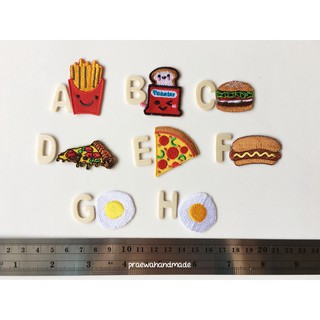 Food iron-on patch ตัวรีดติดเสื้อรูปอาหารขนาดเล็ก